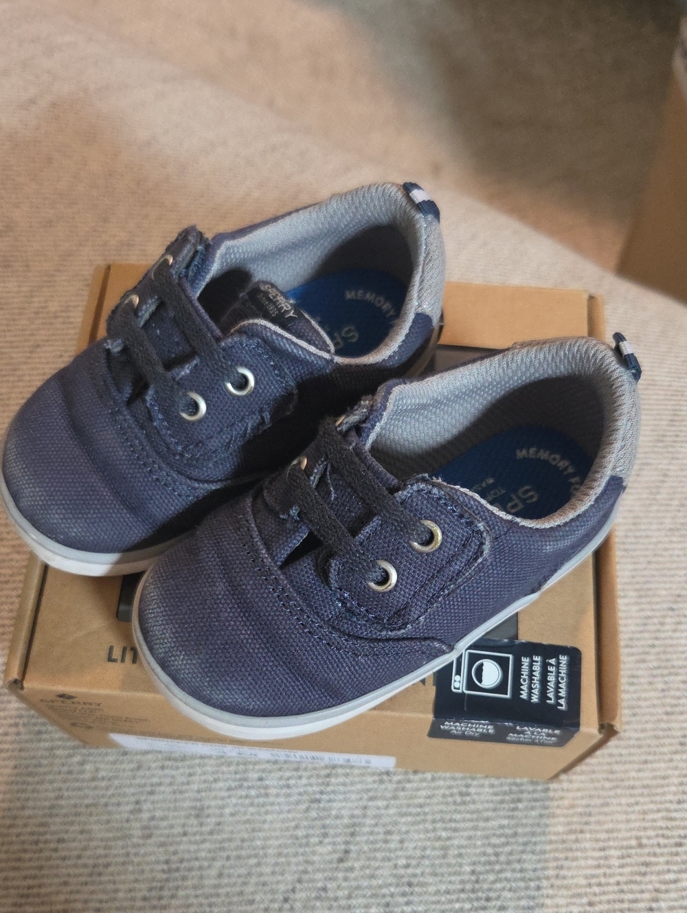 Sperry Toddler Navy Spinnaker Crib Jr